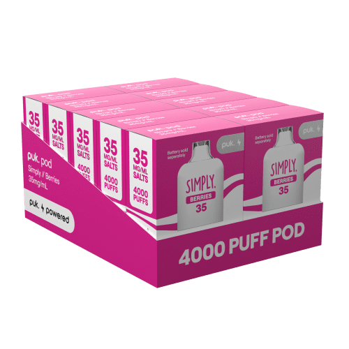 puk Simply Berries 35 Carton Open